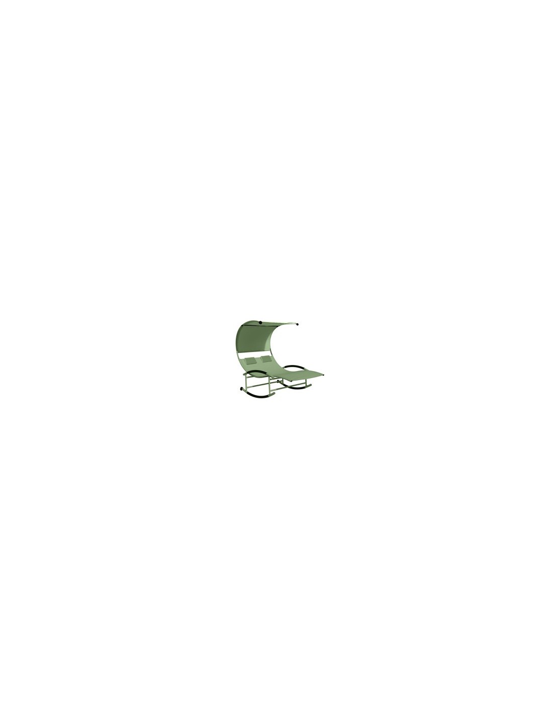 LOUNGE BED MATRIMONIALE 200X140X178 TEXTILENE VERDE