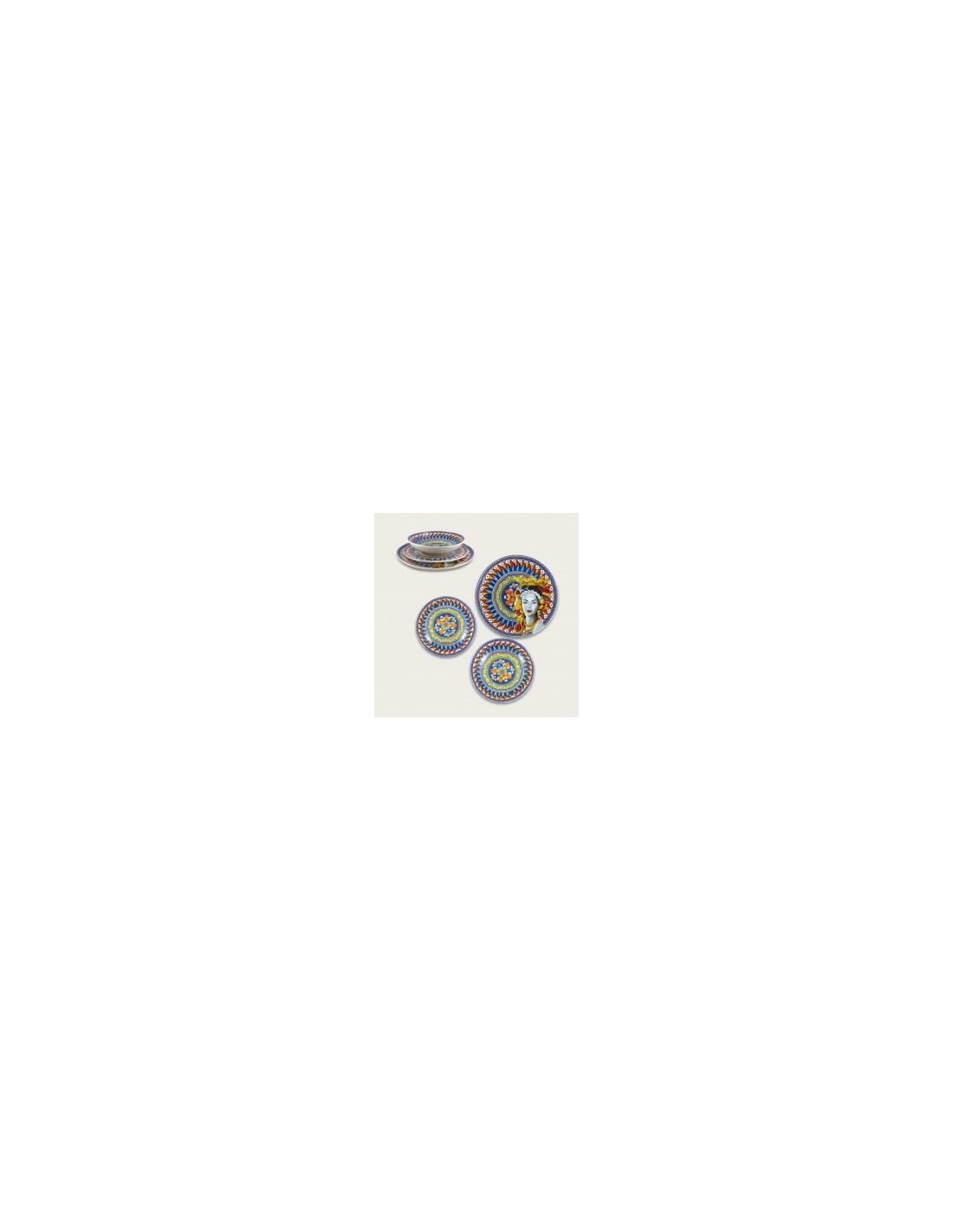 PIATTO FRUTTA 56913 20CM CALTAGIRONE su TreG Ingrosso