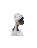 FIGURA BUSTO AFRICANA 25X18CM RESINA