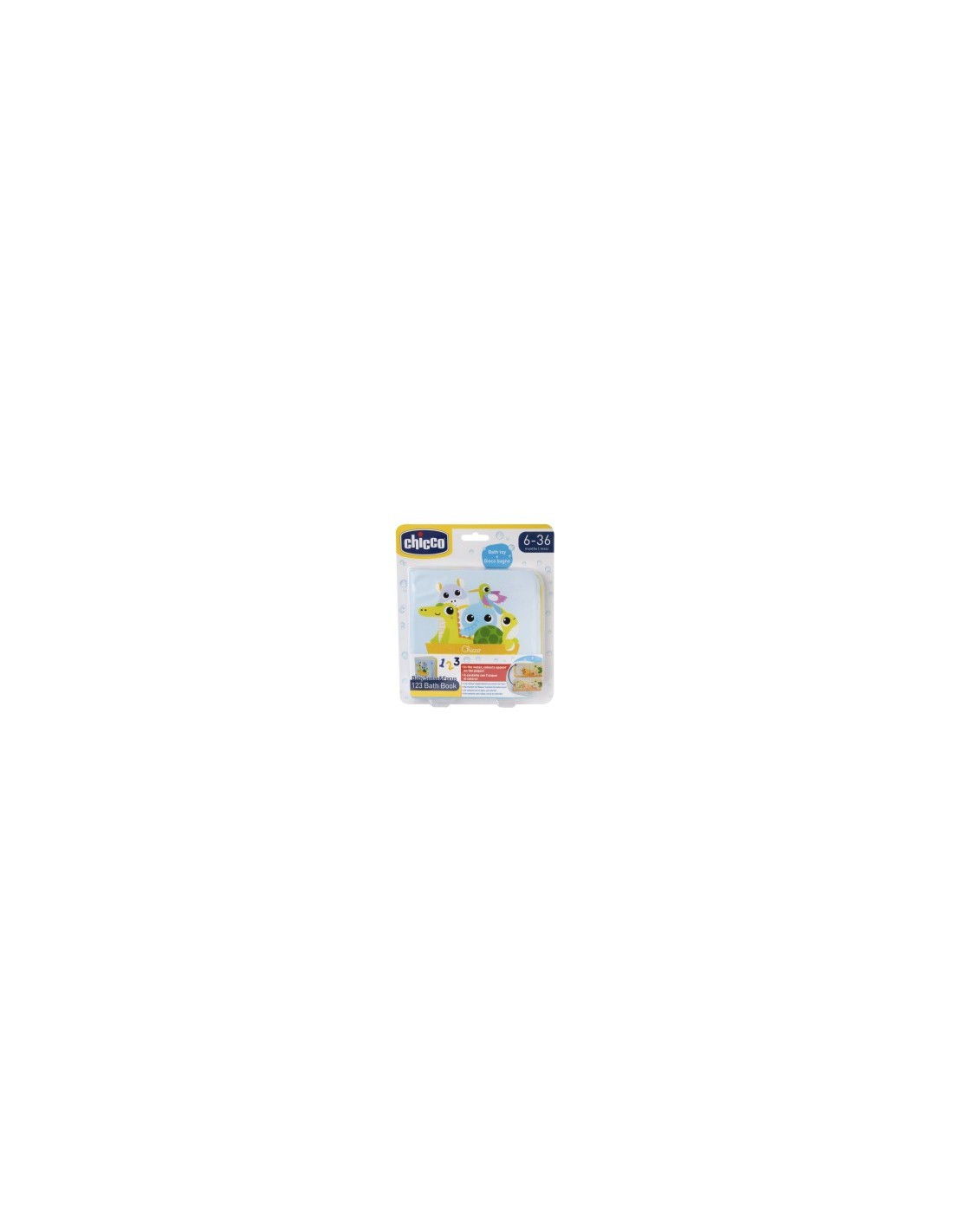 123 Libro Bagno Chicco – Gioco Educativo per il Bagnetto (6-36 mesi)