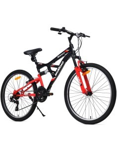 Bicicletta Adventure 26, telaio acciaio, ruote 26 pollici, cambio Shimano 18 velocità, forcella ammortizzata