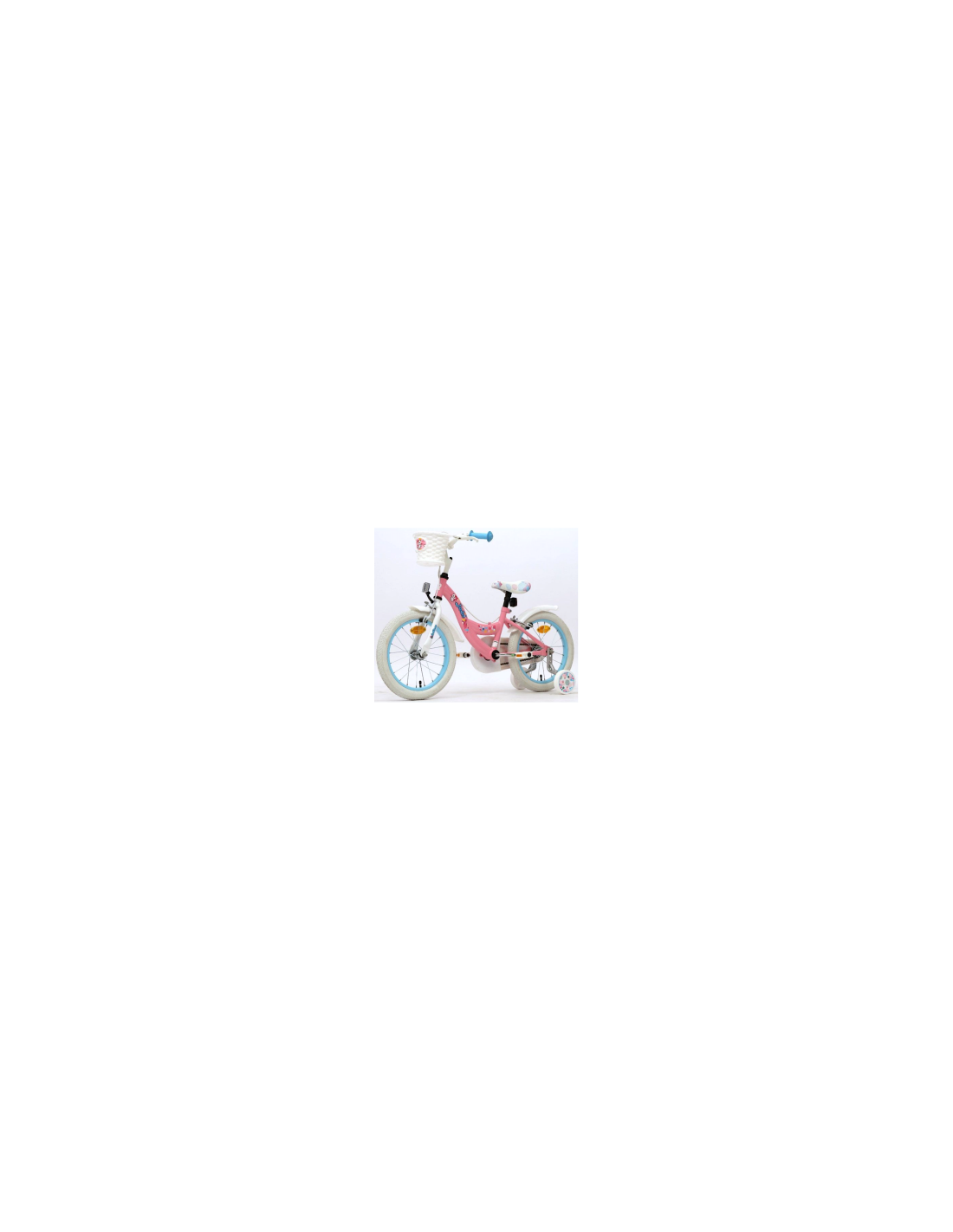 Bici Girl Jade 16 pollici, con rotelline stabilizzatrici,  ruote a raggi, velocità singola, bici bambina, primi passi