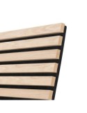 Pannello decorativo da parete Colva, legno chiaro rovere, 240x60 cm, moderno, design verticale, marca Atmosphera