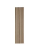 Pannello decorativo da parete Colva, legno chiaro rovere, 240x60 cm, moderno, design verticale, marca Atmosphera