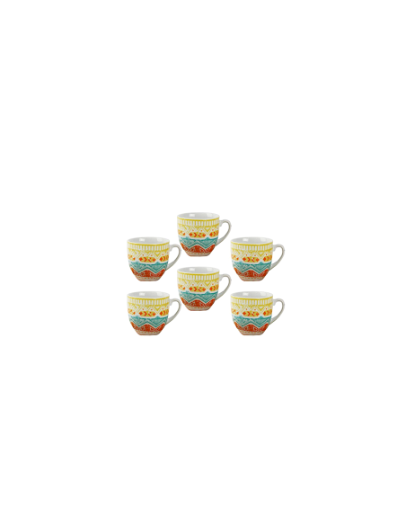 MONDELLO4 SET 6TZ CAFFE 25441 SENZA PIATTO