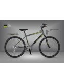 Bicicletta Urban 26, city bike 26 pollici, telaio in acciaio, cerchi a raggi, cambio Shimano 18 velocità, bici uomo donna