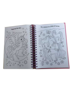 DIAMANTINY Unicorno, dipingi coi numeri, deco book, gemme 3D, album A5, attività creativa, bambini 5+