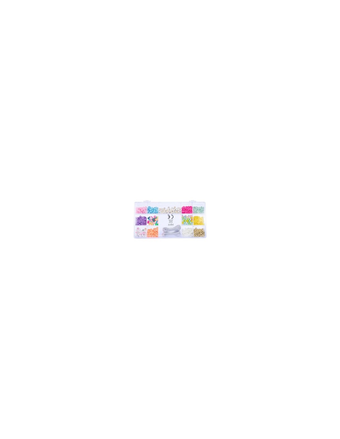 Crea Perline, perline Heishi, perline ABC, bracciali, collane, decorazioni, bambini 6+