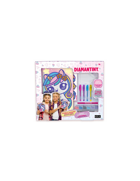 Diamantiny Diario Kawaii, diario segreto, diario bambina, kawaii, gemme 3D, creatività, regalo bambina, 6+