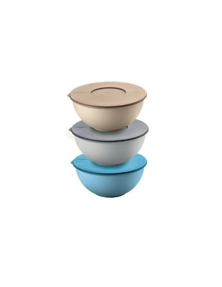 SET 3 CONTENITORI 16CM CON COPERCHIO