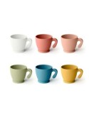 SET 6 TAZZINE CAFFE 21425552 80CC COLORI ASSORTITI