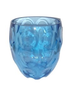 BICCHIERE BASSO 11055666 BUBBLES BLU