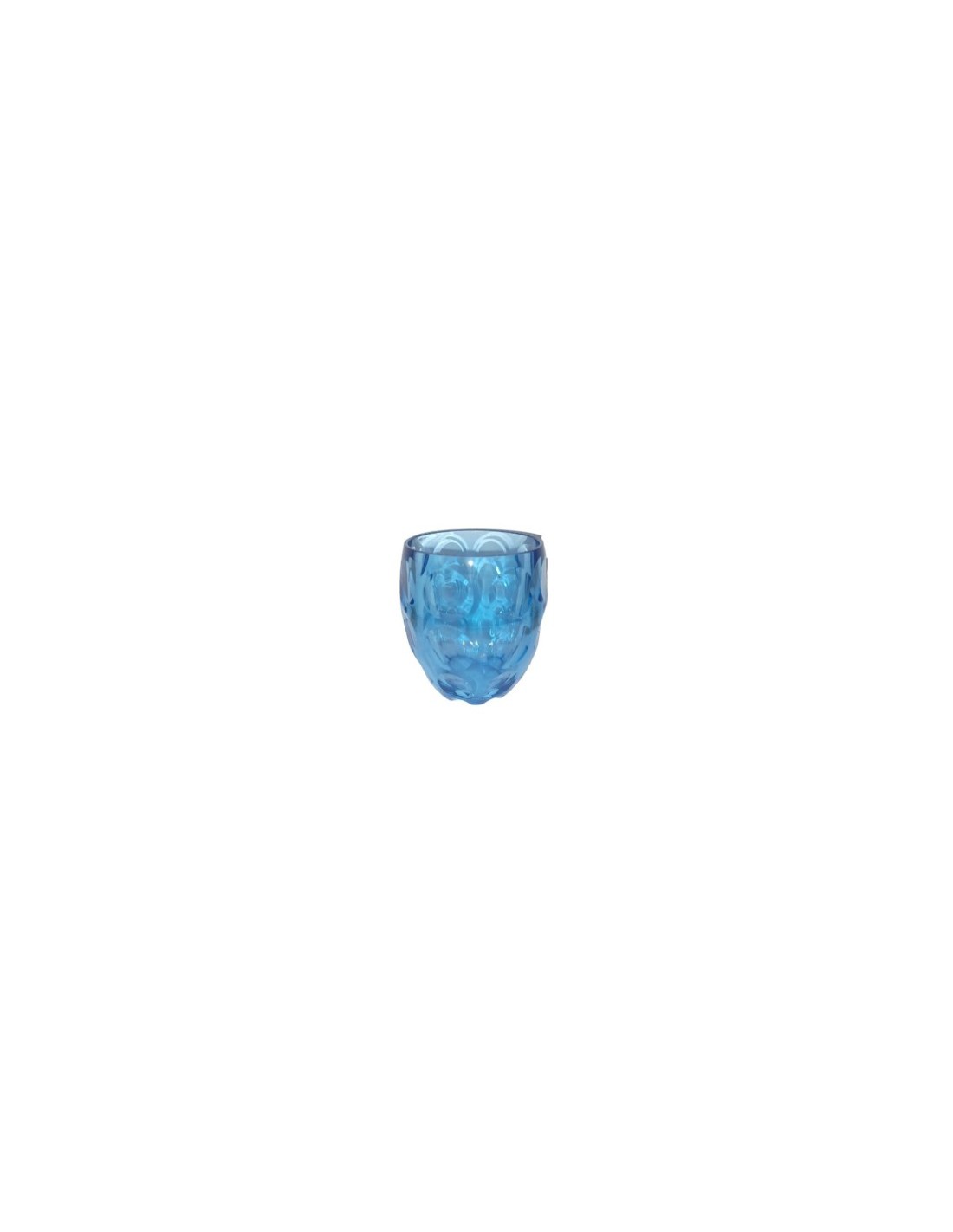 BICCHIERE BASSO 11055666 BUBBLES BLU