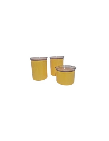 CHEF LINE SET 3 BARATTOLI GIALLO