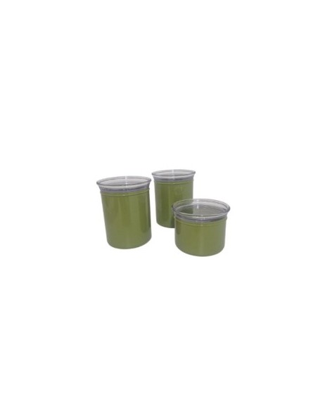 CHEF LINE SET 3 BARATTOLI VERDE