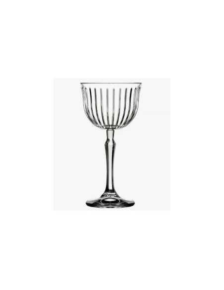 Set 4 calici vino 170 ml, vetro, stelo basso, scanalati, Joy Pasabahce, eleganti e resistenti