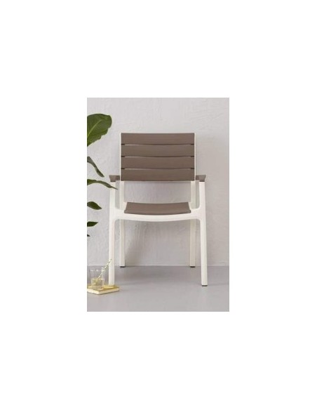 POLTRONA HARMONY BIANCO/CAPPUCCINO
