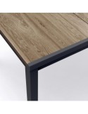TAVOLO PORTO STRUTTURA GRAFITE 200X95X75CM EFFETTO LEGNO