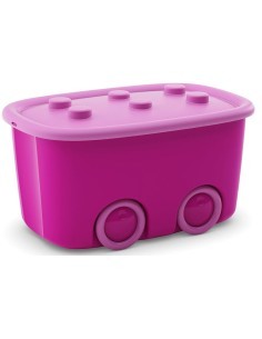 CONTENITORE FUNNY BOX ROSA 58X38,5X32CM