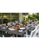 TAVOLO HARMONY ANTRACITE/BIANCO 162/241X100CM ALLUNGABILE