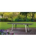 TAVOLO HARMONY ANTRACITE/BIANCO 162/241X100CM ALLUNGABILE