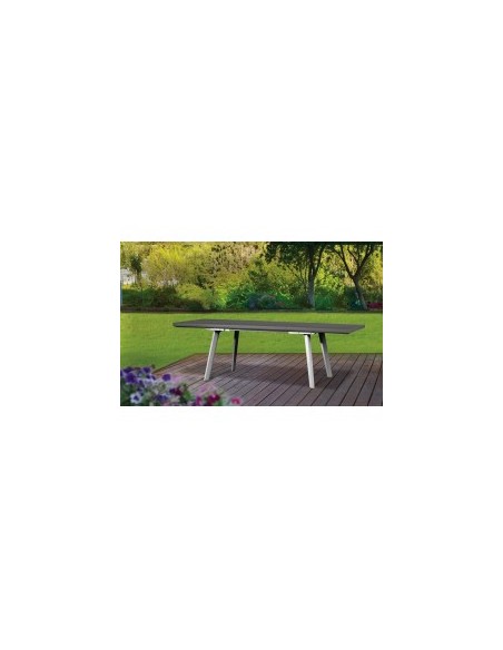 TAVOLO HARMONY ANTRACITE/BIANCO 162/241X100CM ALLUNGABILE