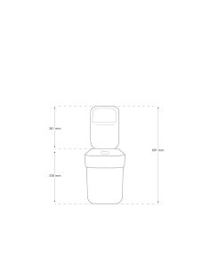 PATTUMIERA GRIGIA 20LT READY TO COLLECT