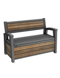 PANCHINA CONTENITORE RESINA 132X61X89CM RESINA