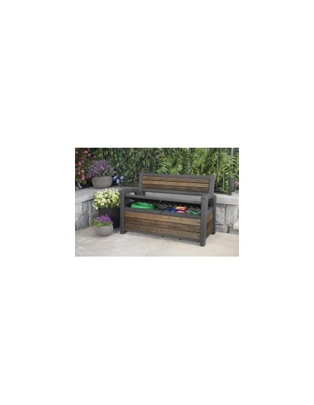PANCHINA CONTENITORE RESINA 132X61X89CM RESINA