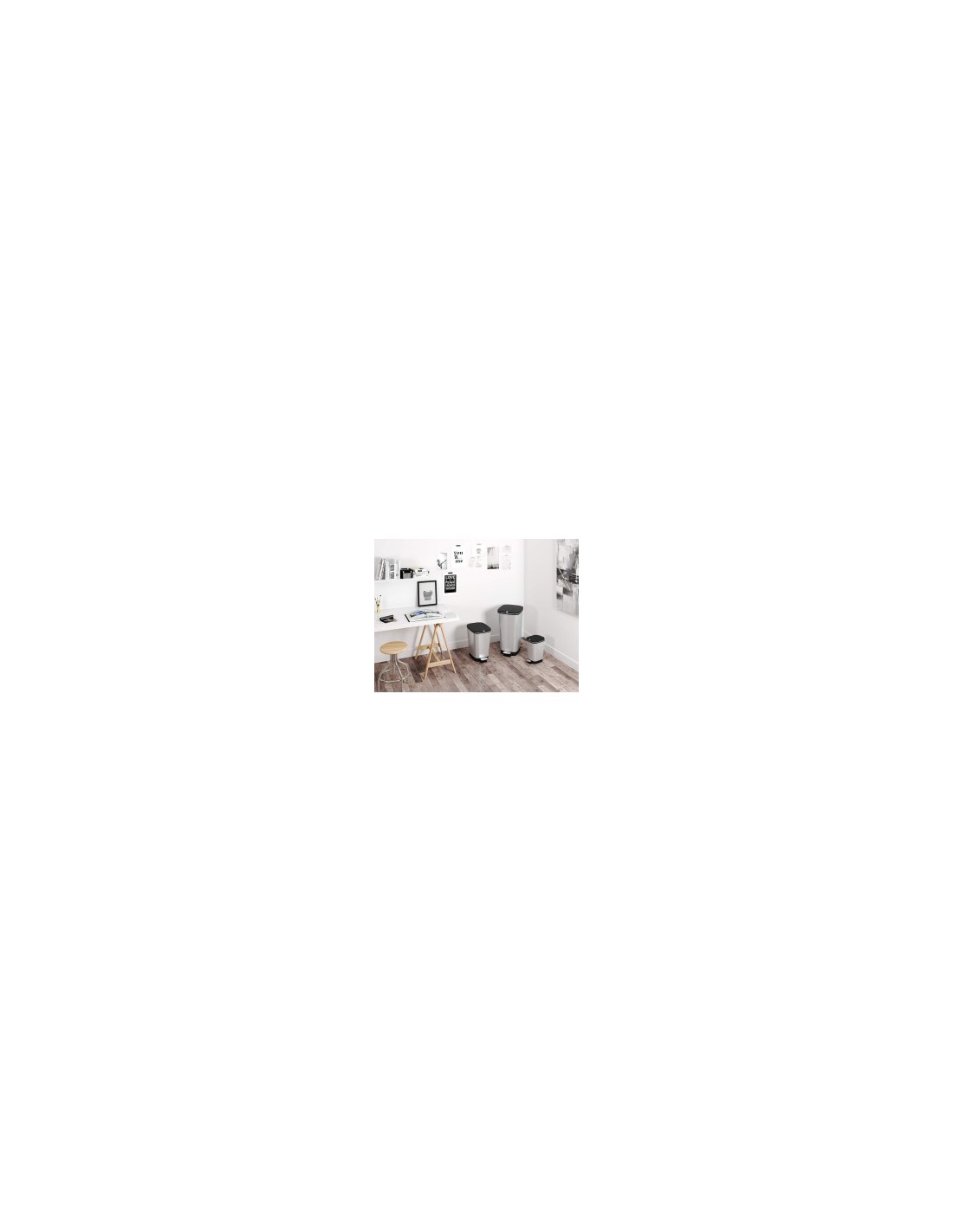 PATTUMIERA CHIC 10 LT IN ACCIAIO KETER su TreG Ingrosso