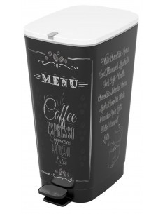 KIS CHIC PATTUMIERA IN PLASTICA MENU/COFFE 50 LT KETER su TreG Ingr...