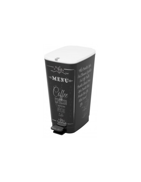 KIS CHIC PATTUMIERA IN PLASTICA MENU/COFFE 50 LT KETER su TreG Ingr...