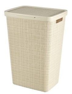 PORTABIANCHERIA JUTA 58LT BIANCO CON COPERCHIO