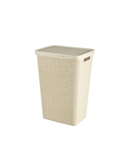 PORTABIANCHERIA JUTA 58LT BIANCO CON COPERCHIO