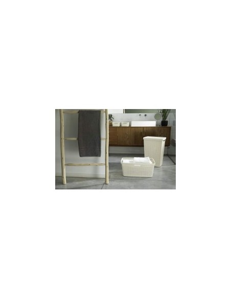 PORTABIANCHERIA JUTA 58LT BIANCO CON COPERCHIO
