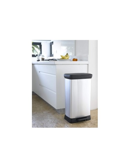 CURVER DECO PATTUMIERA RETTANGOLARE A PEDALE 50 LT KETER su TreG In...