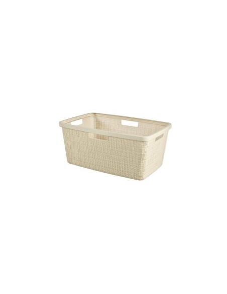 CESTA PORTABIANCHERIA JUTA 46LT BIANCO