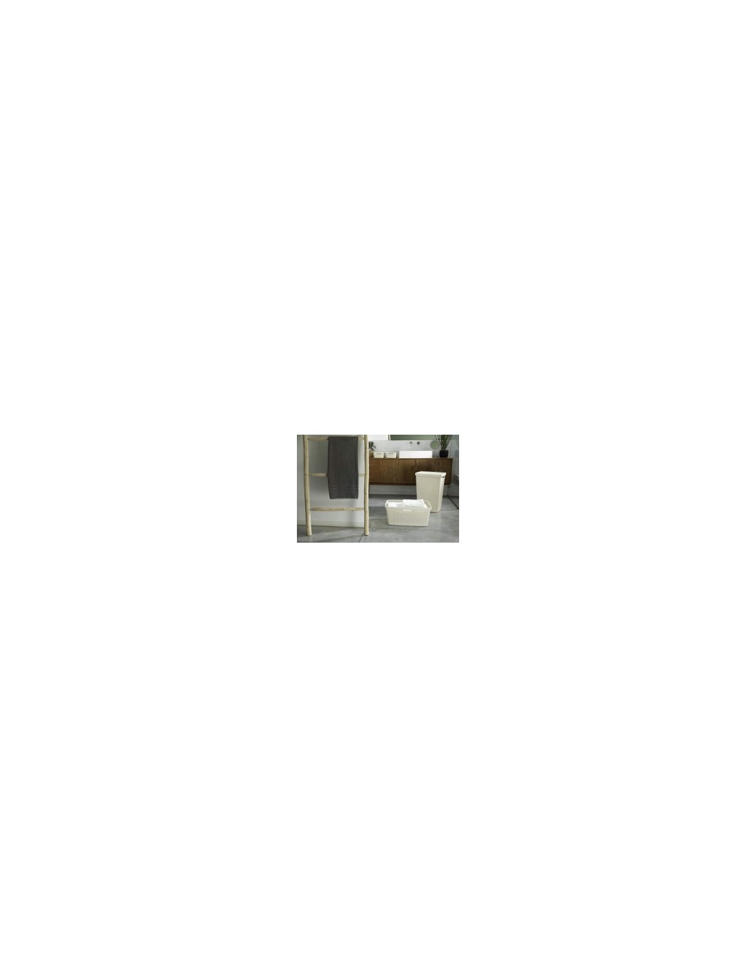 CESTA PORTABIANCHERIA JUTA 46LT BIANCO