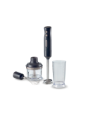 Frullatore a immersione 3in1, 700W, tritatutto 600ml, frusta, acciaio inox, Dark & Sahara Grey