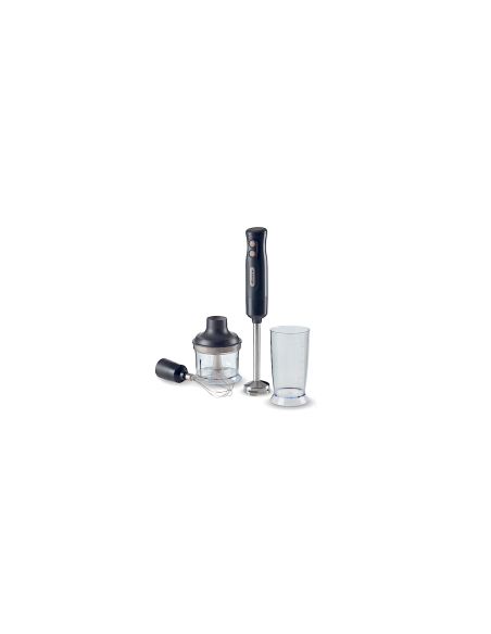 Frullatore a immersione 3in1, 700W, tritatutto 600ml, frusta, acciaio inox, Dark & Sahara Grey