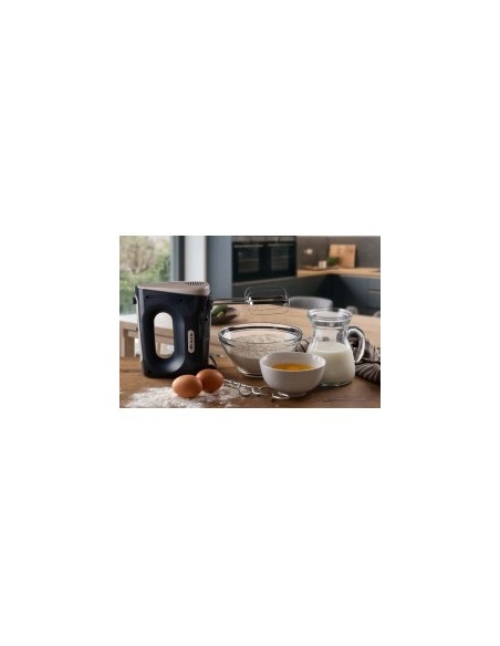 Sbattitore elettrico 450W, 5 velocità + Turbo, 2 fruste per impastare e montare, Dark & Sahara Grey