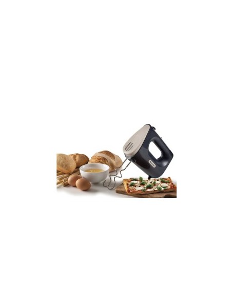 Sbattitore elettrico 450W, 5 velocità + Turbo, 2 fruste per impastare e montare, Dark & Sahara Grey