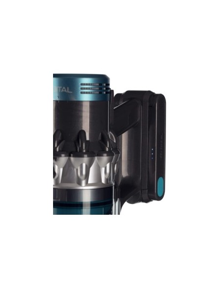 Scopa elettrica 22V cordless, Digital Panel, aspirabriciole, serbatoio 1L, spazzola motorizzata con luci, autonomia 40 min