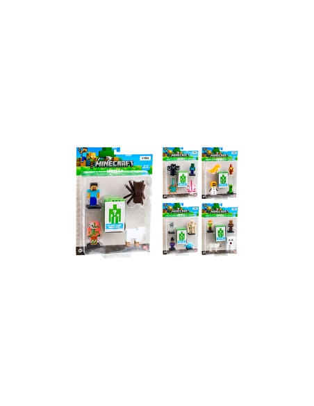 MINECRAFT MCR175755 SET 5 PERSONAGGI ASSORTITI