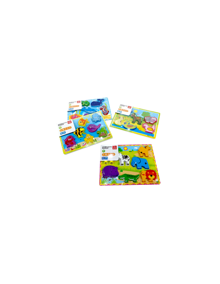 PUZZLE LEGNO 300678 ANIMALI ASSORTITI