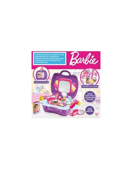 BARBIE VALIGETTA HAIR & BEAUTY STATION CON 10 ACCESSORI INCLUSI 202320