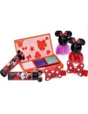 Minnie MB1344GA, zainetto con trucchi, make-up gioco bambini, dai 3 anni, rosa, portatile, con accessori, sicuro
