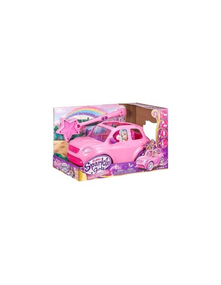 Sparkle Girlz, auto con radiocomando, bacchetta magica, 360°, bambine 3+ anni, giocattolo interattivo, rosa