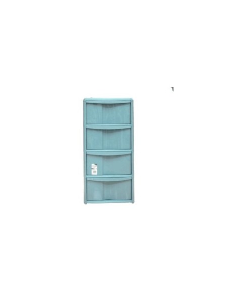 Tontarelli, cassettiera Bambù 4 cassetti, Delfin,38x39x78h cm, mobile salvaspazio, casa, ufficio