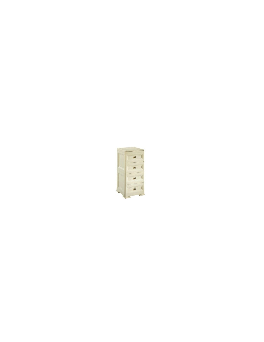 CASSETTIERA STRETTA 4 CASSETTI ANGORA su TreG Ingrosso